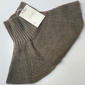 Scarf for baby toddlers soft 100%merino wool. one size 1-3 y. white, grey, brown